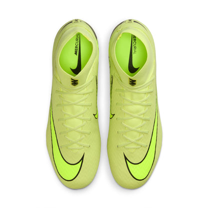 Nike Air Zoom Mercurial Superfly 10 Academy FG Firm Ground Soccer Cleats - Limelight/Volt-Hyper Crimson