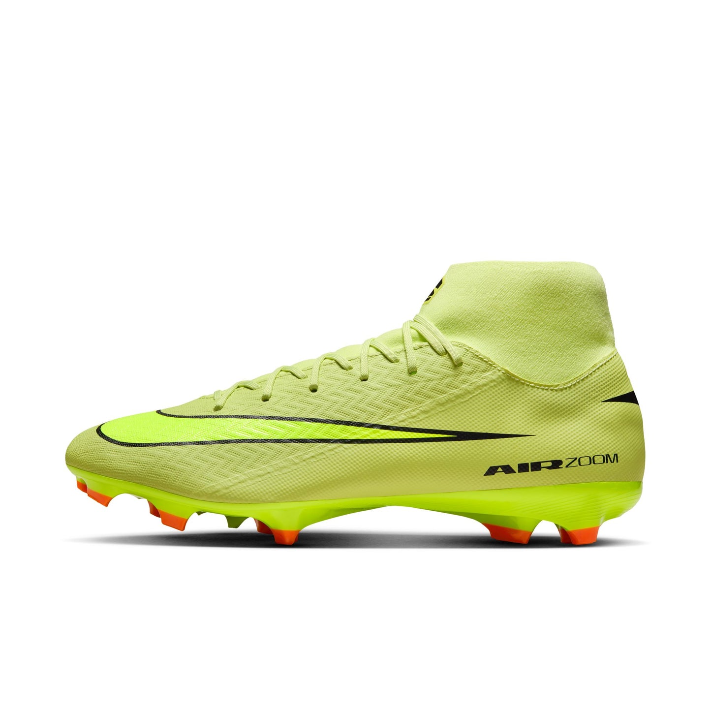 Nike Air Zoom Mercurial Superfly 10 Academy FG Firm Ground Soccer Cleats - Limelight/Volt-Hyper Crimson