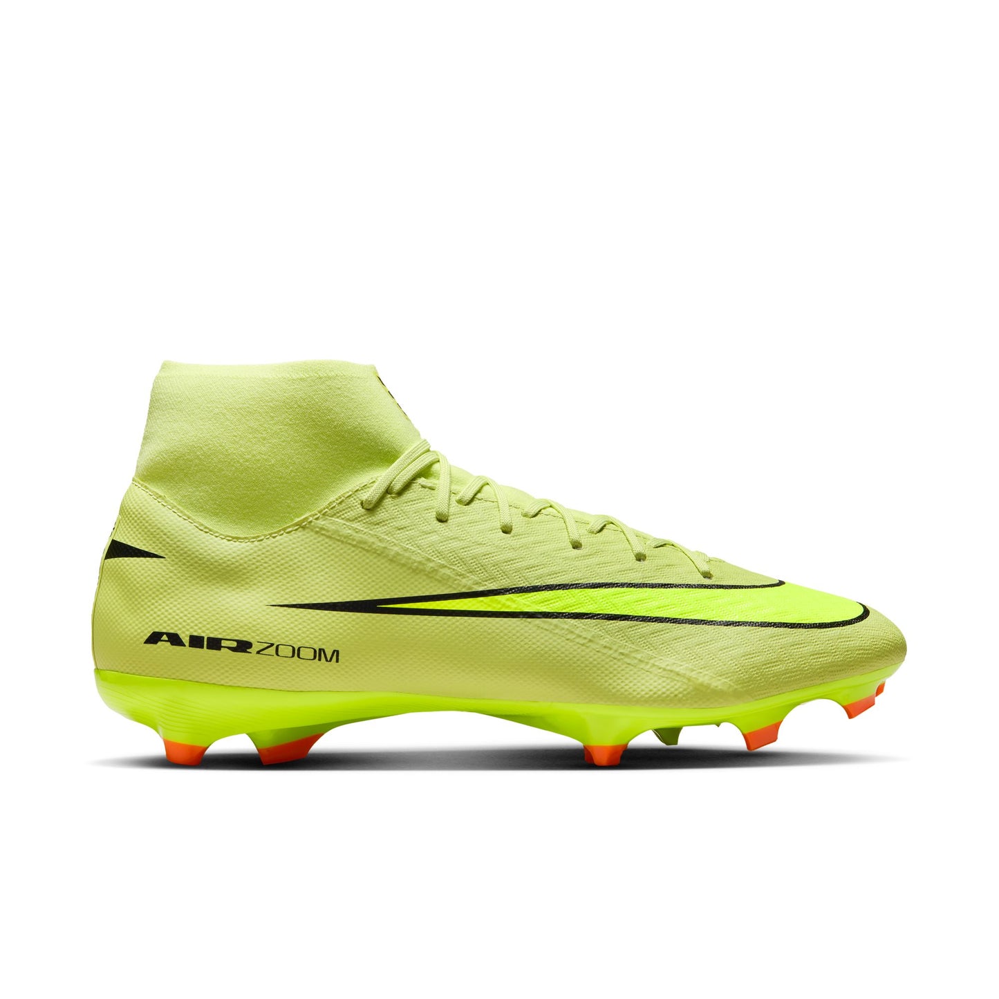 Nike Air Zoom Mercurial Superfly 10 Academy FG Firm Ground Soccer Cleats - Limelight/Volt-Hyper Crimson