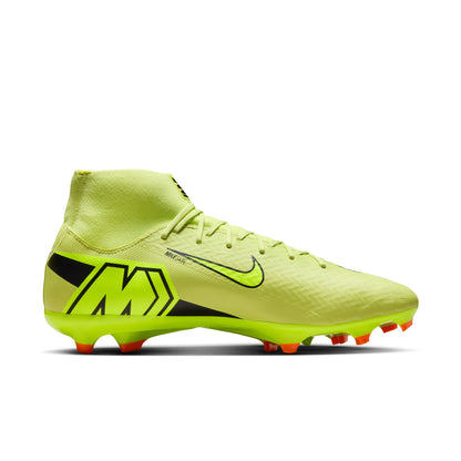 Nike Air Zoom Mercurial Superfly 10 Academy FG Firm Ground Soccer Cleats - Limelight/Volt-Hyper Crimson