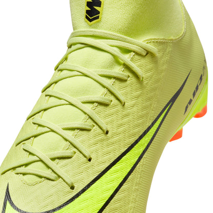 Nike Air Zoom Mercurial Superfly 10 Academy FG Firm Ground Soccer Cleats - Limelight/Volt-Hyper Crimson