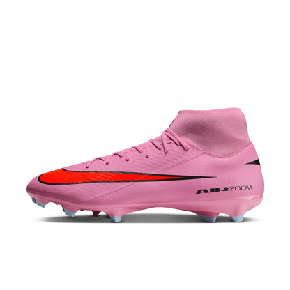 Nike Air Zoom Mercurial Superfly 10 Academy FG Firm Soccer Shoes - Magic Flamingo/ Black Total Crimson