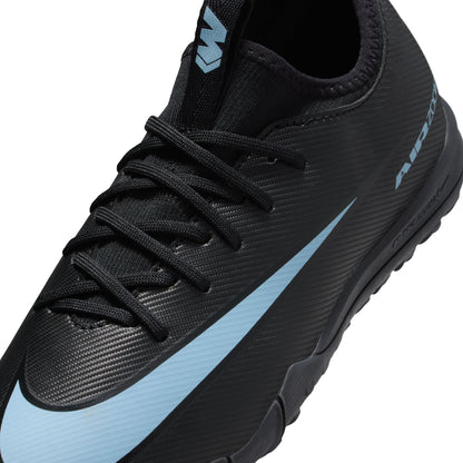 Nike Junior Vapor 16 Academy TF Turf Soccer Shoes -Black/Ice Blue