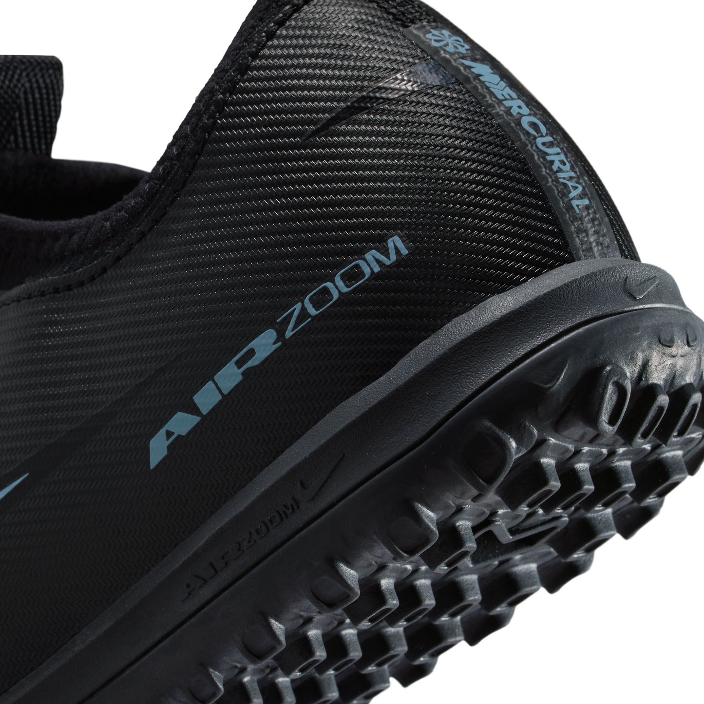 Nike Junior Vapor 16 Academy TF Turf Soccer Shoes -Black/Ice Blue