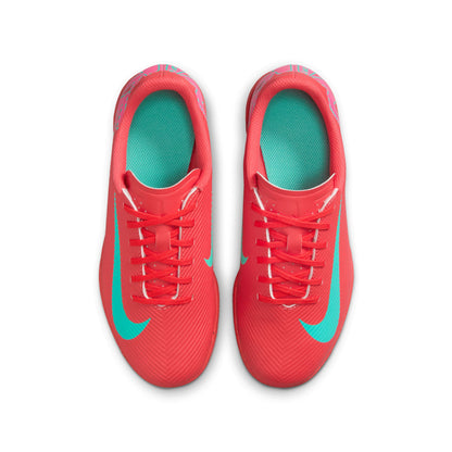 Nike Junior Vapor 16 Club IC Indoor Shoes - Ember Glow/Aurora Green