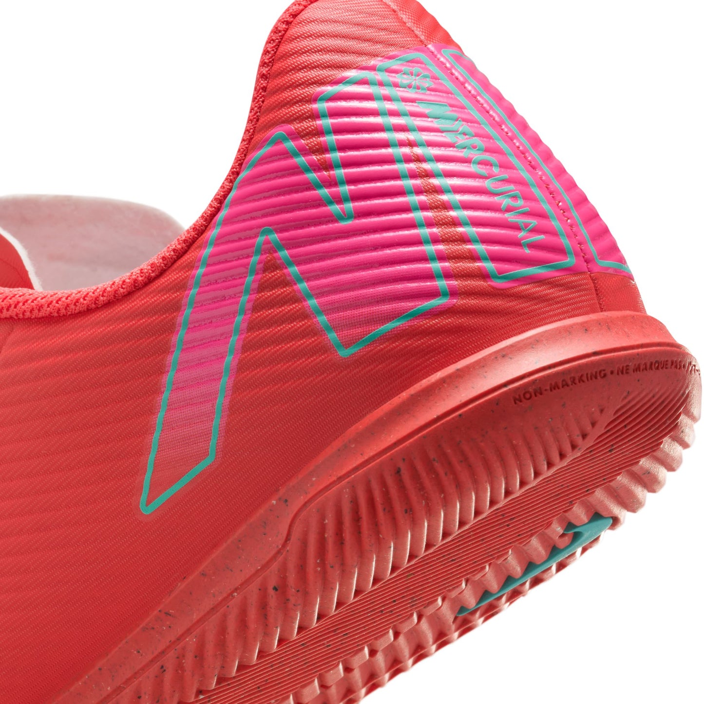 Nike Junior Vapor 16 Club IC Indoor Shoes - Ember Glow/Aurora Green