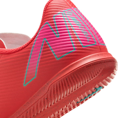 Nike Junior Vapor 16 Club IC Indoor Shoes - Ember Glow/Aurora Green