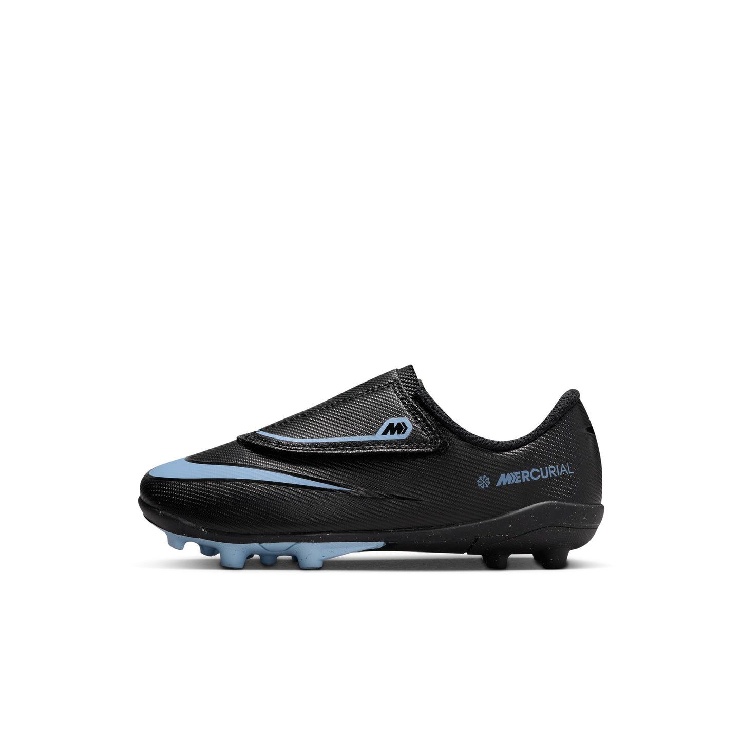 Nike Junior Mercurial Vapor 16 Club MG Multi Ground PS (V) Soccer Shoes- Black/Ice Blue