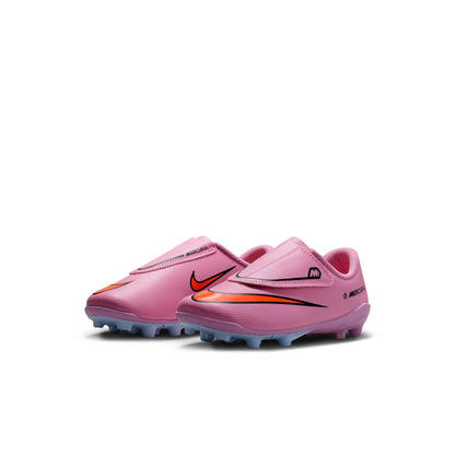 Nike Junior Mercurial Vapor 16 Club MG Multi Ground PS (V) Soccer Shoes- Magic Flamingo/Black-Total Crimson