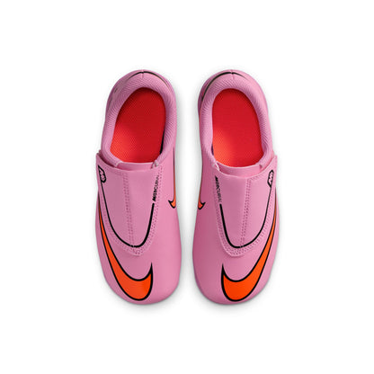 Nike Junior Mercurial Vapor 16 Club MG Multi Ground PS (V) Soccer Shoes- Magic Flamingo/Black-Total Crimson