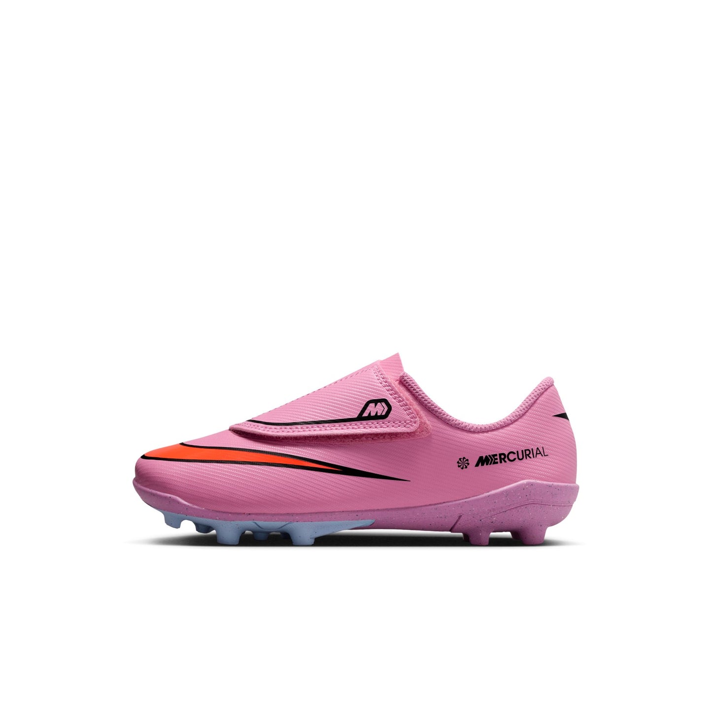 Nike Junior Mercurial Vapor 16 Club MG Multi Ground PS (V) Soccer Shoes- Magic Flamingo/Black-Total Crimson