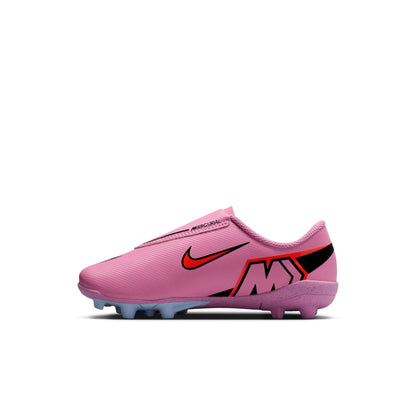 Nike Junior Mercurial Vapor 16 Club MG Multi Ground PS (V) Soccer Shoes- Magic Flamingo/Black-Total Crimson