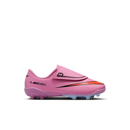 Nike Junior Mercurial Vapor 16 Club MG Multi Ground PS (V) Soccer Shoes- Magic Flamingo/Black-Total Crimson