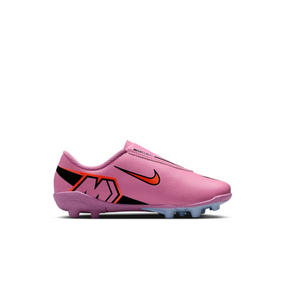 Nike Junior Mercurial Vapor 16 Club MG Multi Ground PS (V) Soccer Shoes- Magic Flamingo/Black-Total Crimson