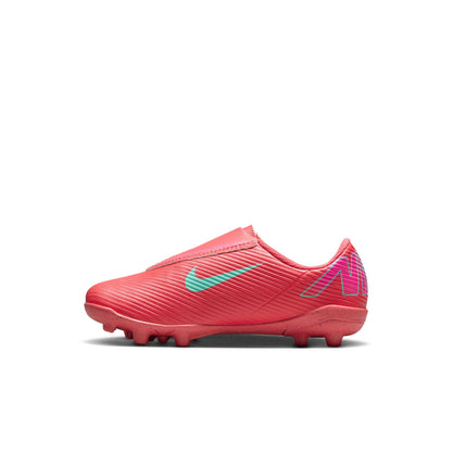 Nike Junior Mercurial Vapor 16 Club MG Multi Ground PS (V) Soccer Shoes- Ember Glow/Aurora Green