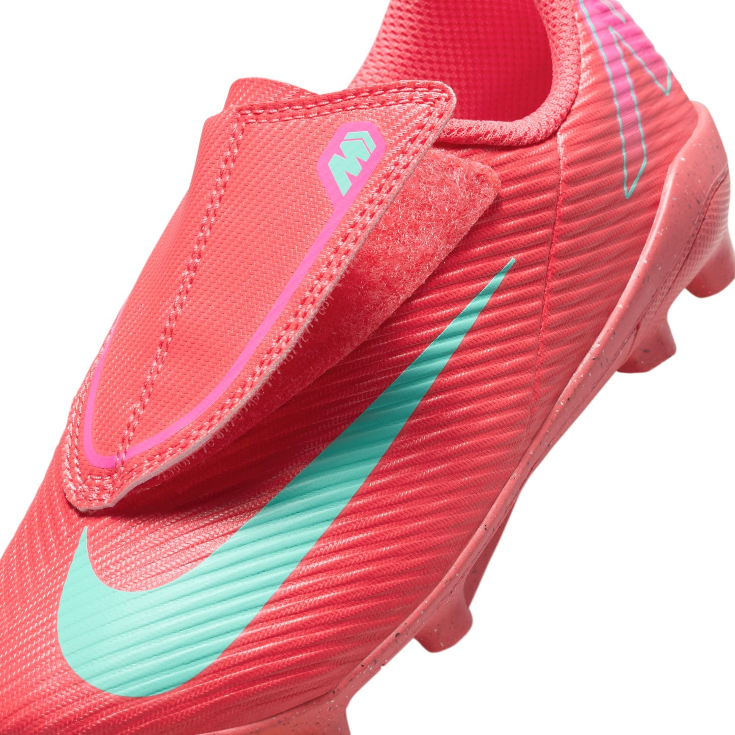 Nike Junior Mercurial Vapor 16 Club MG Multi Ground PS (V) Soccer Shoes- Ember Glow/Aurora Green