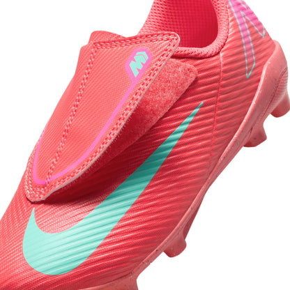 Nike Junior Mercurial Vapor 16 Club MG Multi Ground PS (V) Soccer Shoes- Ember Glow/Aurora Green