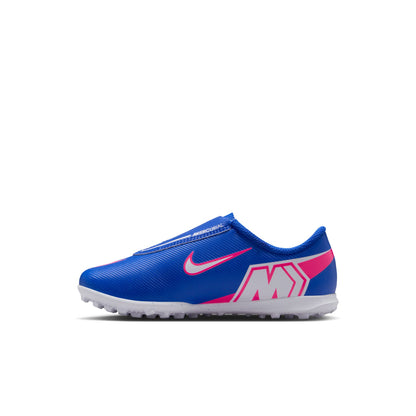 Nike Junior Mercurial Vapor 16 Club TF Turf PS (V) Soccer Shoes - Racer Blue/ White