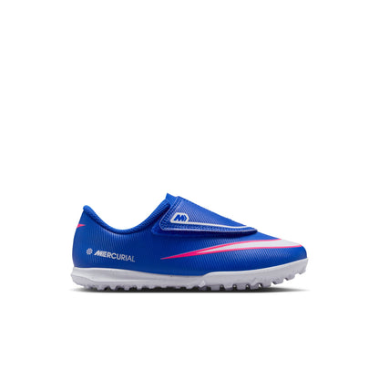 Nike Junior Mercurial Vapor 16 Club TF Turf PS (V) Soccer Shoes - Racer Blue/ White