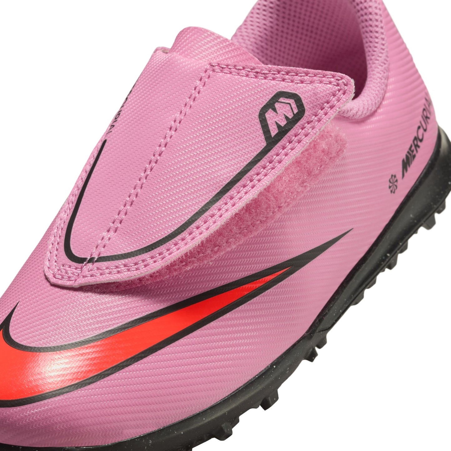 Nike Jr. Mercurial Vapor 16 TF Turf Soccer Shoes - Magic Flamingo/Black-Total Crimson