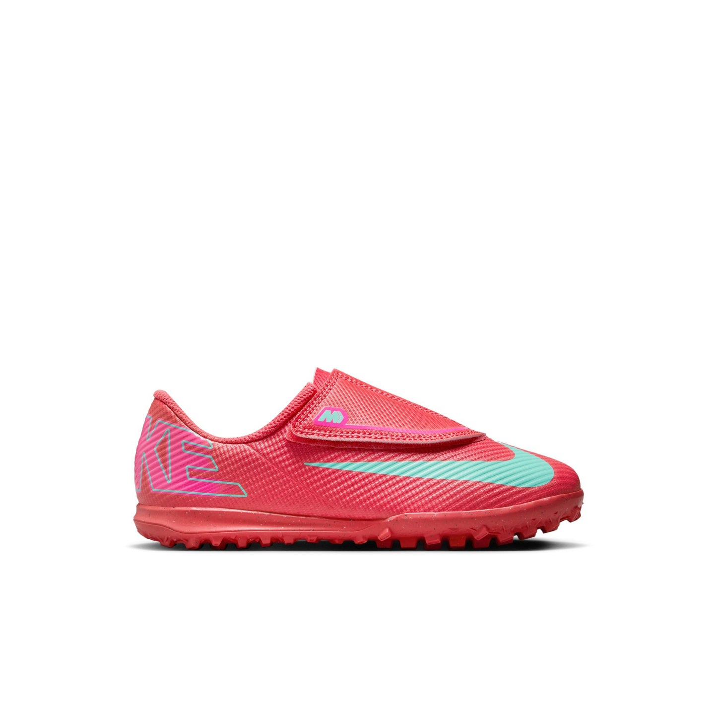 Nike Junior Mercurial Vapor 16 Club TF Turf Soccer Shoes- Ember Glow/Aurora Green