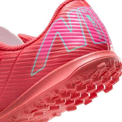 Nike Junior Mercurial Vapor 16 Club TF Turf Soccer Shoes- Ember Glow/Aurora Green