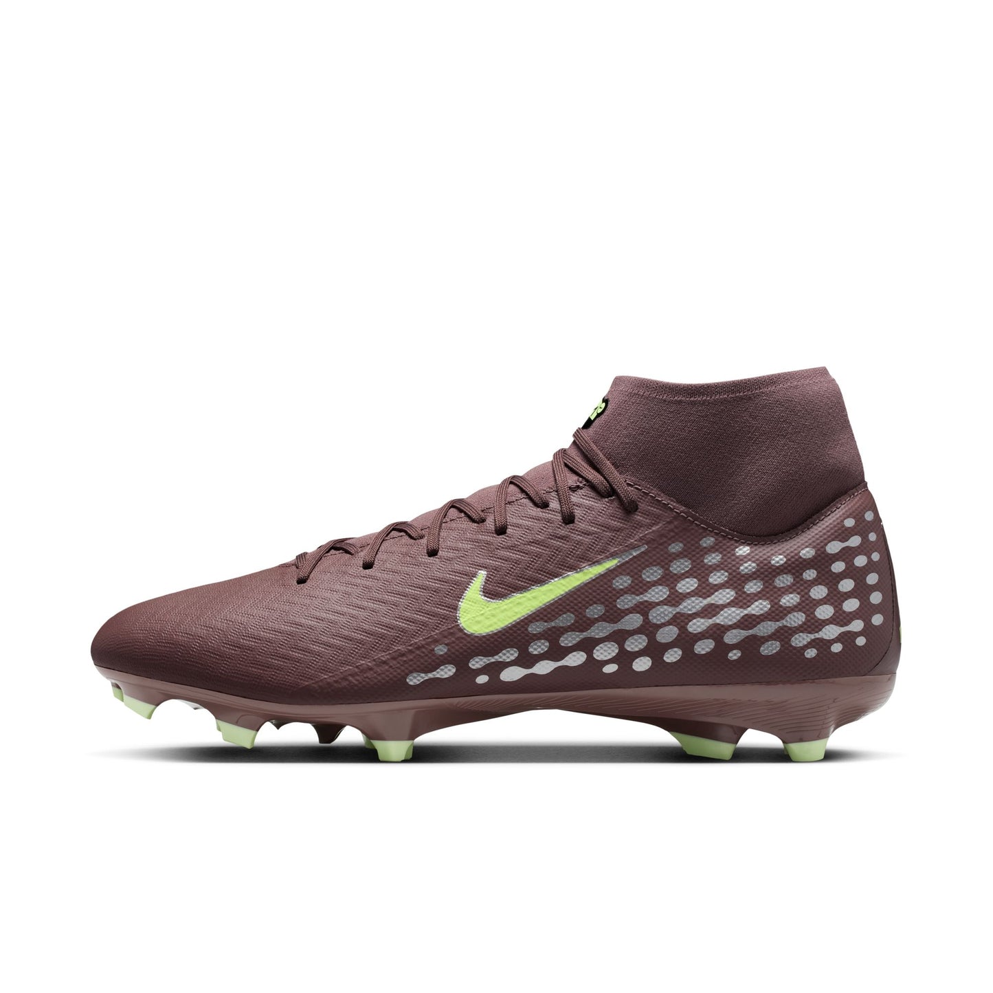 Nike Air Zoom Mercurial Superfly 10 Academy Kylian Mbappé FG Firm Ground Soccer Cleats  - Plum Eclipse/ Metallic Silver