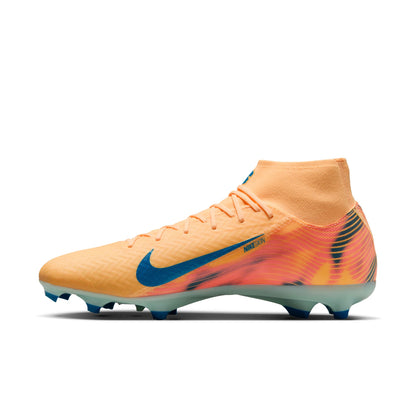 Nike Air Zoom Mercurial Superfly 10 Academy Kylian Mbappé FG Firm Ground Soccer Cleats - Melon Tint/Neo Turq Igloo