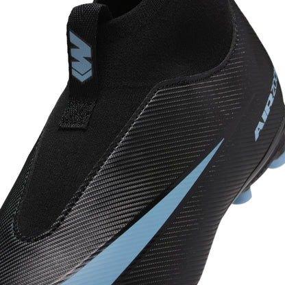 Nike Junior Superfly 10 Academy FG/MG Firm Ground/Multi Ground Soccer Cleats -Black/Ice Blue