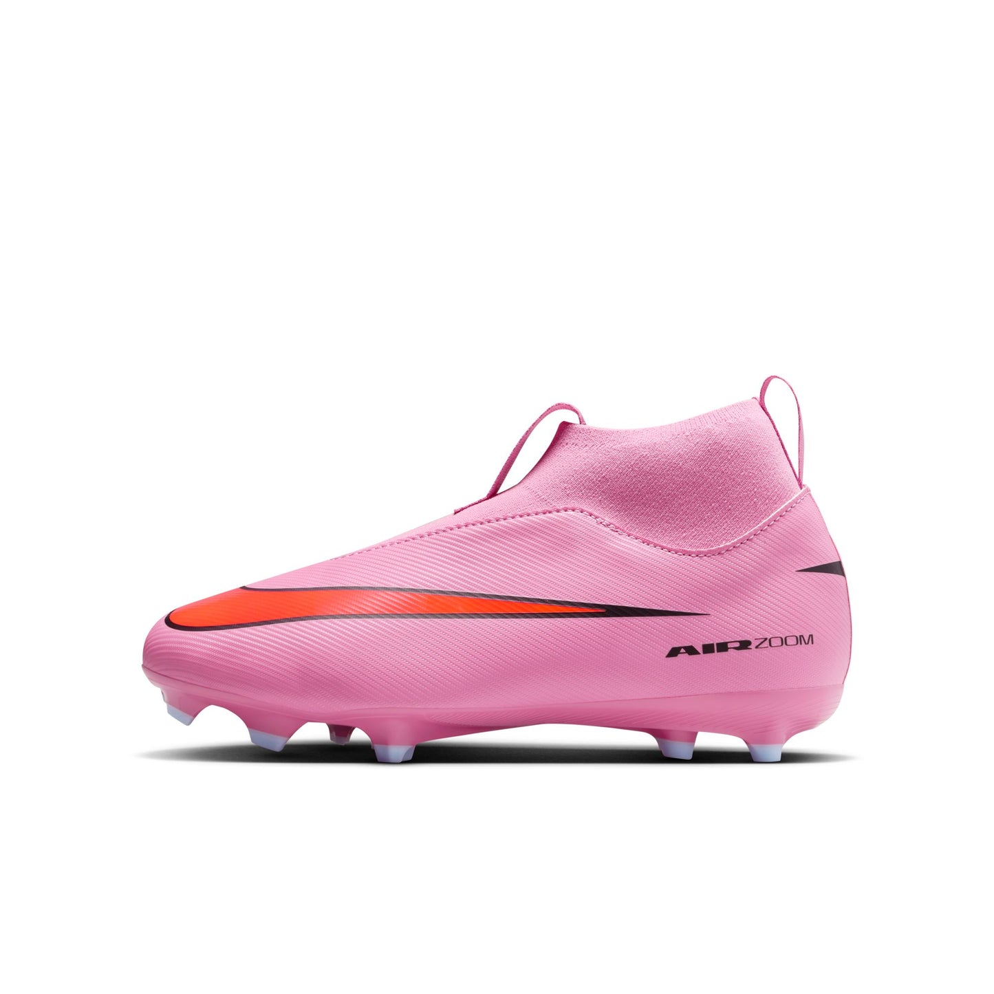Nike Junior Superfly 10 Academy FG/MG Firm Ground/Multi Ground Soccer Cleats -Magic Flamingo/Black-Total Crimson