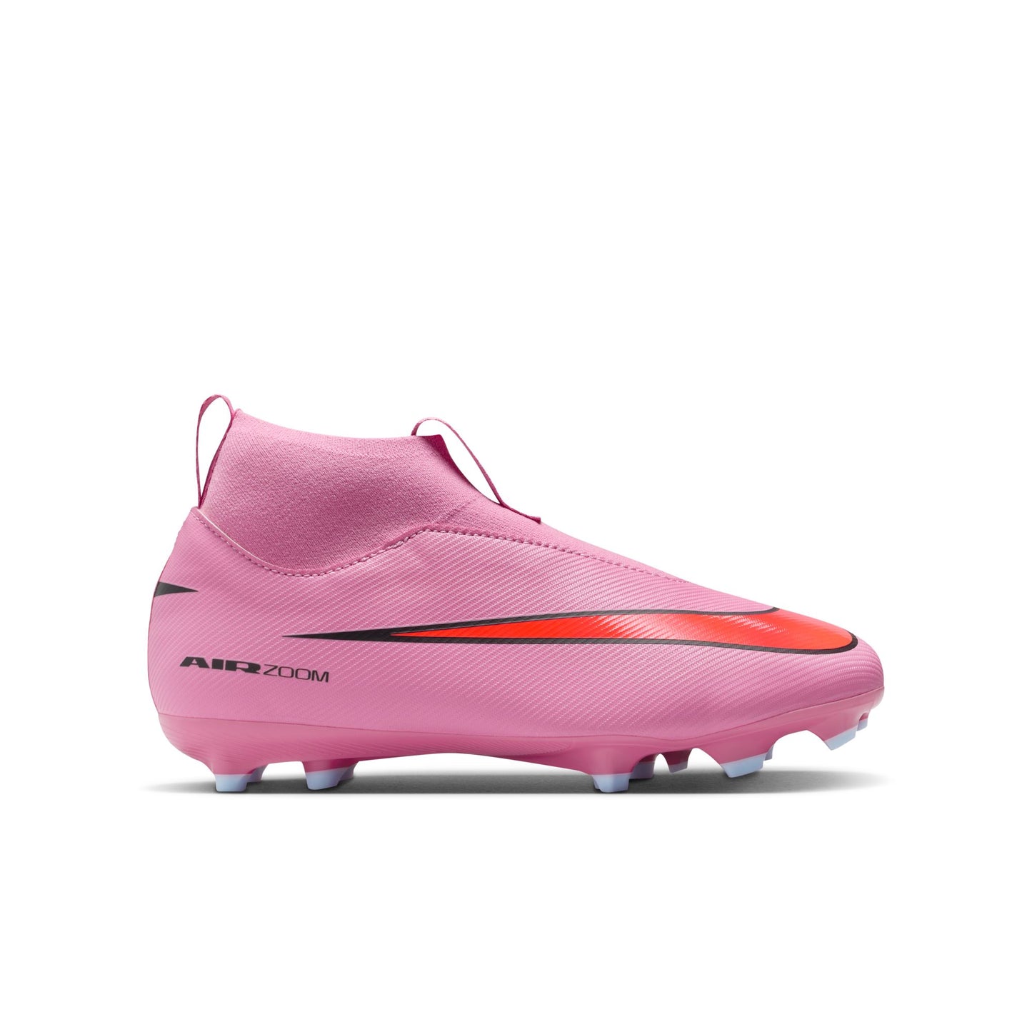 Nike Junior Superfly 10 Academy FG/MG Firm Ground/Multi Ground Soccer Cleats -Magic Flamingo/Black-Total Crimson
