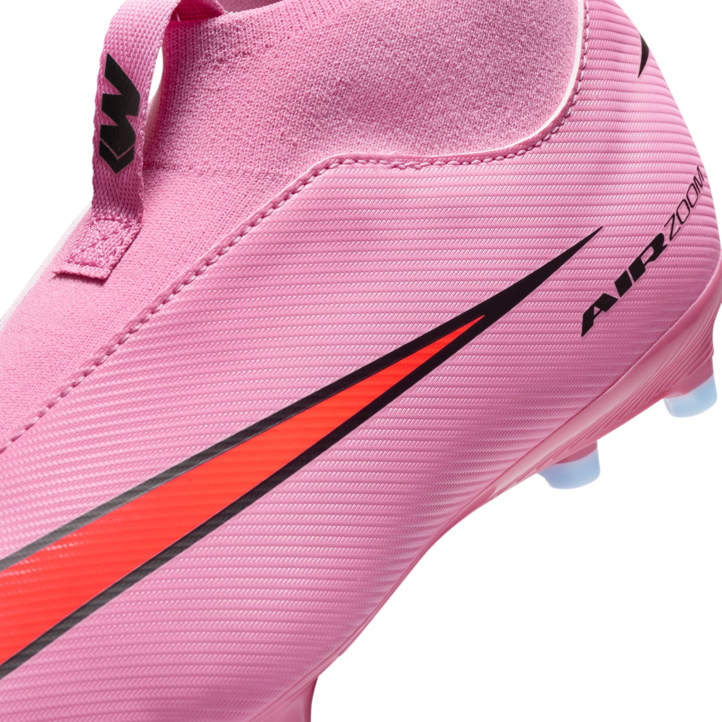 Nike Junior Superfly 10 Academy FG/MG Firm Ground/Multi Ground Soccer Cleats -Magic Flamingo/Black-Total Crimson