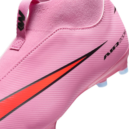 Nike Junior Superfly 10 Academy FG/MG Firm Ground/Multi Ground Soccer Cleats -Magic Flamingo/Black-Total Crimson