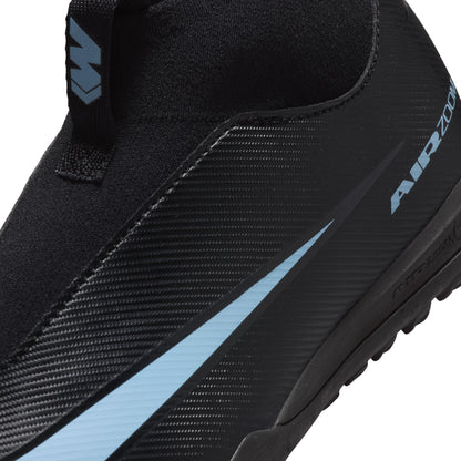 Nike Junior Superfly 10 Academy TF Turf Soccer Shoes - Black/Ice Blue