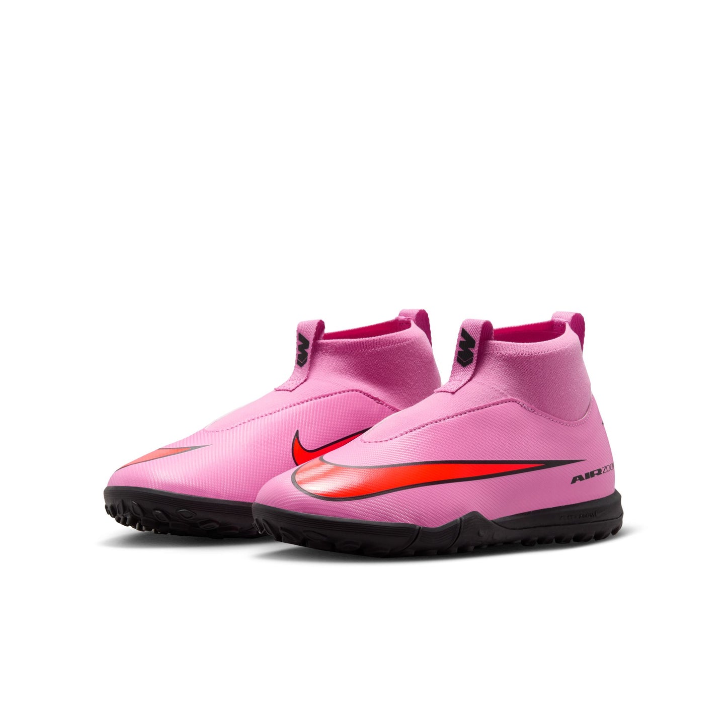 Nike Junior Superfly 10 Academy TF Turf Soccer Shoes -Magic Flamingo/Black-Total Crimson