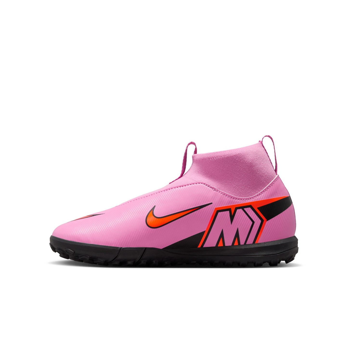 Nike Junior Superfly 10 Academy TF Turf Soccer Shoes -Magic Flamingo/Black-Total Crimson