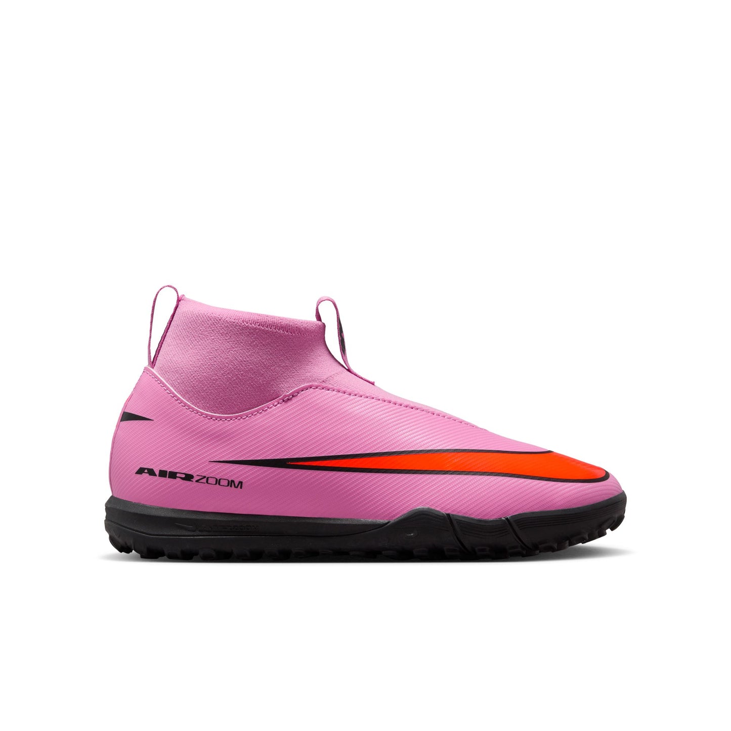 Nike Junior Superfly 10 Academy TF Turf Soccer Shoes -Magic Flamingo/Black-Total Crimson