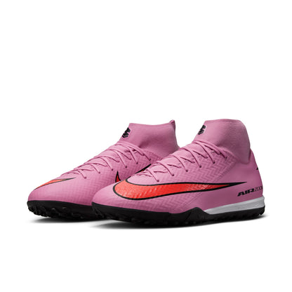 Nike Air Zoom Mercurial Superfly 10 Academy TF Turf Soccer Shoes - Magic Flamingo/ Black Total Crimson