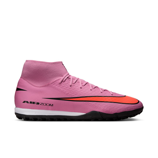 Nike Air Zoom Mercurial Superfly 10 Academy TF Turf Soccer Shoes - Magic Flamingo/ Black Total Crimson