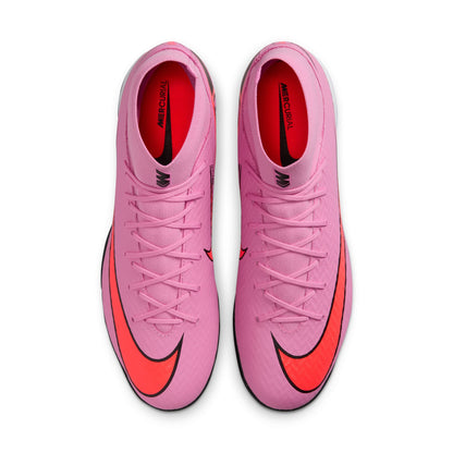 Nike Air Zoom Mercurial Superfly 10 Academy IC Indoor Soccer Shoes - Magic Flamingo/ Black Total Crimson