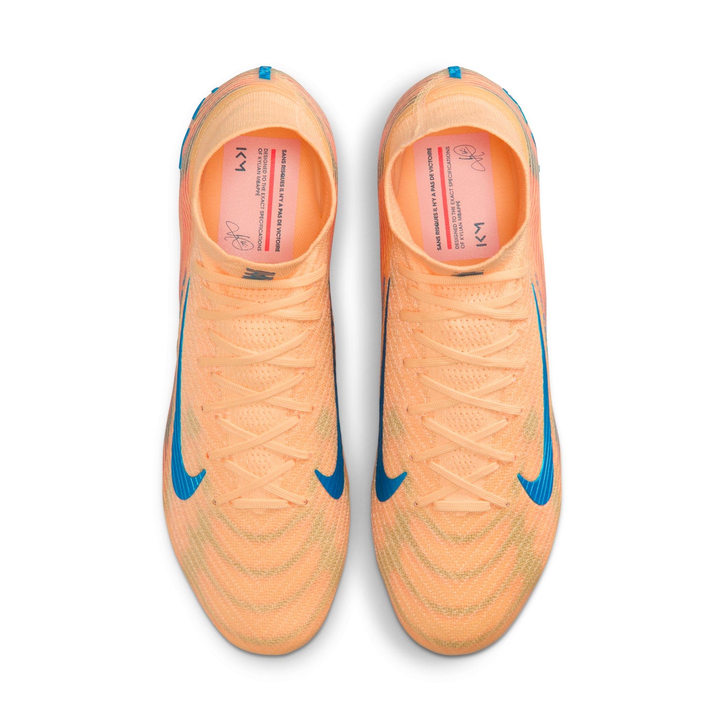 Nike Mercurial Superfly 10 Elite "Kylian Mbappé" FG Firm Ground Soccer Cleat- Melon Tint/Neo Turq-Igloo
