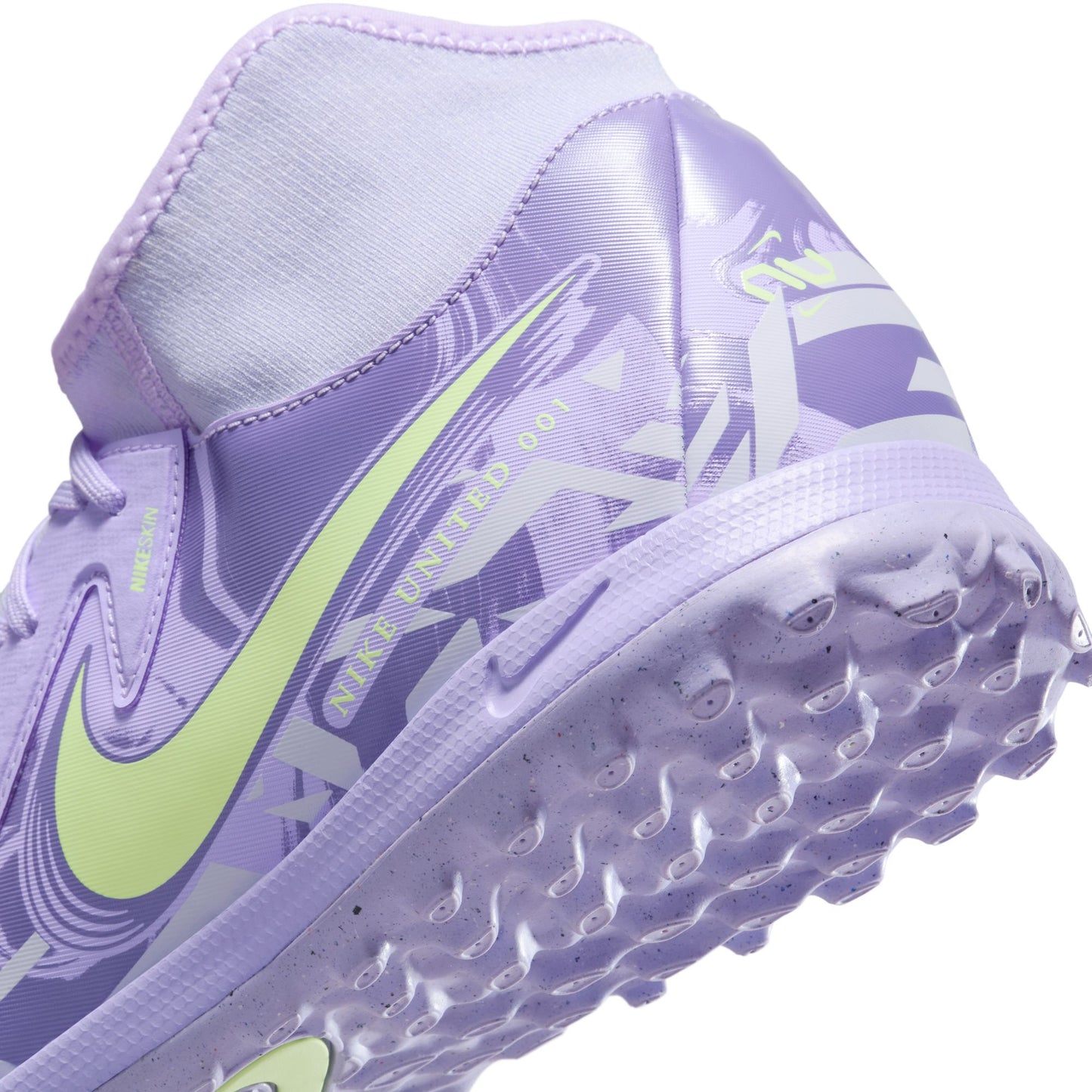 Nike Phantom Luna II Academy TF Turf Soccer Shoes NU1 - Purple Agate/ Barely Volt
