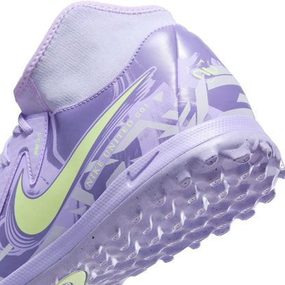 Nike Phantom Luna II Academy TF Turf Soccer Shoes NU1 - Purple Agate/ Barely Volt