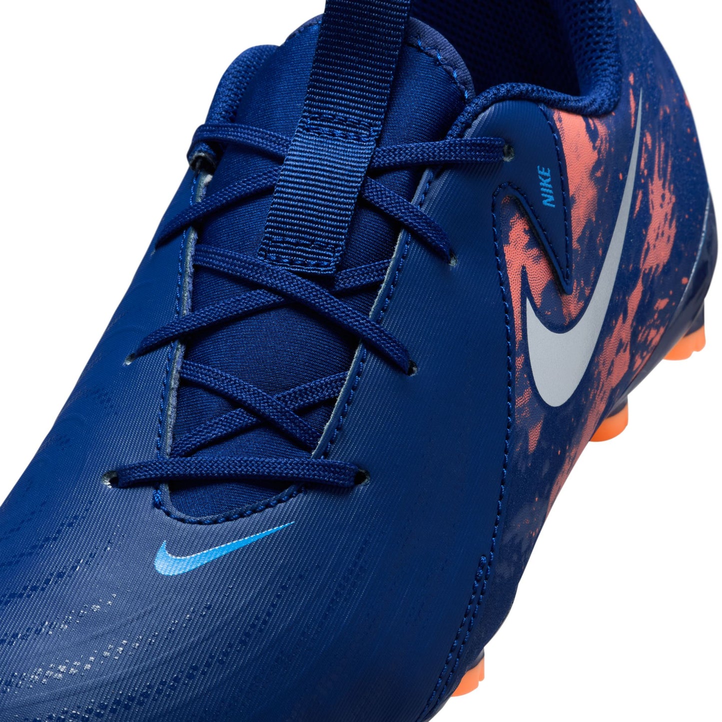Nike Junior Phantom GX Academy FG/MG Firm Ground Soccer Cleats- Blue Void/Chrome