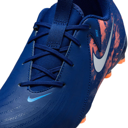 Nike Junior Phantom GX Academy FG/MG Firm Ground Soccer Cleats- Blue Void/Chrome