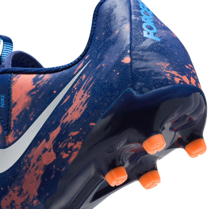 Nike Junior Phantom GX Academy FG/MG Firm Ground Soccer Cleats- Blue Void/Chrome