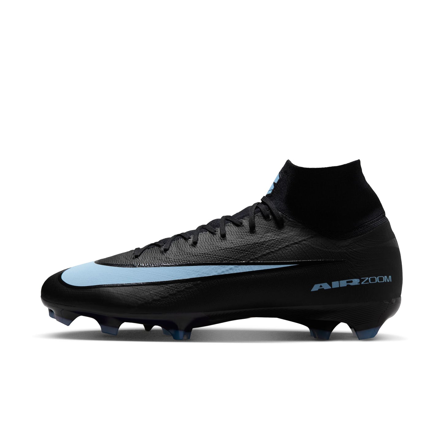 Nike Zoom Superfly 10 Pro FG/MG Firm Ground Soccer Shoes - Black/Ice Blue