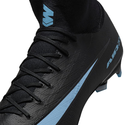 Nike Zoom Superfly 10 Pro FG/MG Firm Ground Soccer Shoes - Black/Ice Blue