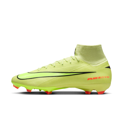 Nike Zoom Superfly 10 Pro FG Firm Ground Soccer Cleats - LimeLight/ Volt Hyper Crimson