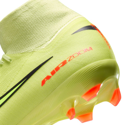 Nike Zoom Superfly 10 Pro FG Firm Ground Soccer Cleats - LimeLight/ Volt Hyper Crimson